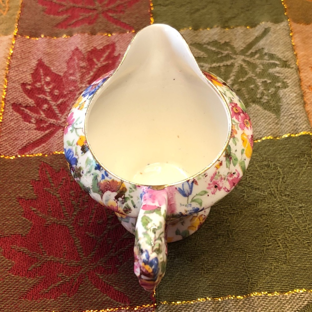 James Kent Ltd. Made in England Fenton Mille Fleurs Small Creamer - Picture 4 of 7